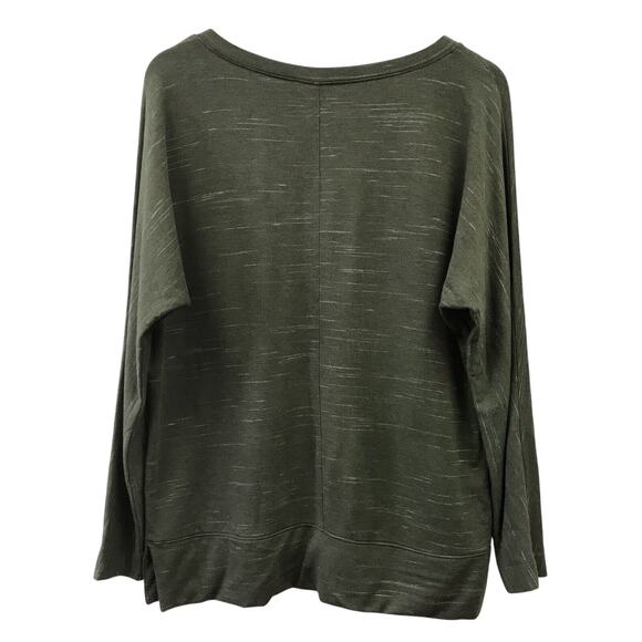 LOFT Top Womens Small Lounge Green White - Picture 4 of 5